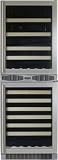 Marvel 2 Zone Beverage & Wine cooler, Black cabinet w/ no door - Model 66SBWEBN Chateau Beverage & W
