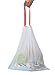 Besli 2.6 Gallons DrawString Strong Trash Bag Garbage Bag ,100 Bags (2.6 Gallon, White)
