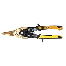 BOSTITCH 14-255 10-Inch Aviation Snips, Straight