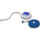 Mabis Tape Measure, Retractable, Compact, Blue