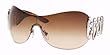 Authentic Bvlgari BV 6017B 102/13 Pallidum Brown Gradient Swaroski Rhinestone Sunglasses