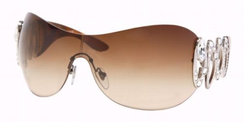 Authentic Bvlgari BV 6017B 102/13 Pallidum Brown Gradient Swaroski Rhinestone Sunglasses
