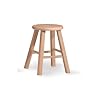International Concepts 1S-518 18-Inch Round Top Stool, Unfinished