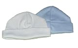 Twin Pack of Baby Hats by Tiny Dee - Blue 1-2lbs