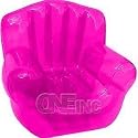 King Size High Back Chair Inflatable Beanless Pink