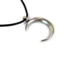 Power of Attraction, Wiccan Waxing Moon Pewter Pendant