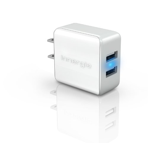 Innergie mMini AC15 Dual USB (2.1A & 1A) 15W Wall Power Adapter - Retail Packaging