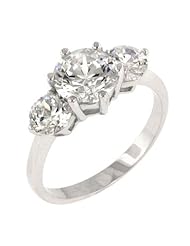 Classic Clear Triplet Anniversary Ring