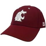 HAT CAP WASHINGTON STATE WSU COUGARS WAZZU FITTED 7 1/8 MAROON LICENSE GAME NCAA
