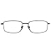 EyeBuyExpress Reading Glasses Classic Full Frame Feather Light Spring Hinge Gun Metal Grey Magnification Strength 0.5