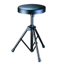 Soundlab Drum Stool with Folding Legs, Black