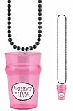 Birthday Diva Shot Glass Bead Necklace