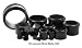 DOUBLE FLARE WATER BUFFALO HORN TUNNELS THRN00 -00G