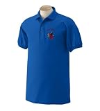 Personalized custom embroidered ballroom dancers design on polo shirt