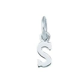 Sterling Silver Initial S Charm