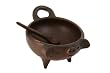 Pomaireware Clay Small Pig Sauce Dish with Spoon