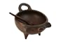 Pomaireware Clay Small Pig Sauce Dish with Spoon
