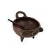 Pomaireware Clay Small Pig Sauce Dish with Spoon