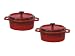 Staub �Z���~�b�N�R�R�b�g�I�[�o��13cm 2pcs�Z�b�g ���b�h 40509-676