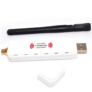 High-Powered Ultra-Secure 150/300M USB Wireless WIFI Long Range Network Adapter with Foldable Detachable Antenna -802.11n Interface - For PC/Laptop/Notebook/Computer Hot-Spot Internet Connection - Pocket Size For Travel or Home Use