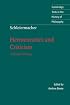 Schleiermacher: Hermeneutics and Criticism: And Other Writings (Cambridge Texts in the History of Philosophy)