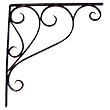 Iron Artistica Large Scroll Bracket in Bronze Rust