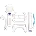 6-in-1 Mega Accessory Sports Pack for Wii - Baseball, Tennis, Golf, Steering Wheel, Controller & Remote Grip