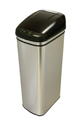 Touch-Free Stainless Steel 13-Gallon Trash Can