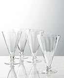 Martha Stewart Collection Optic Large Fluted Glass, Set of 4