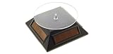 Motion Solar Powered Black Jewelry Watch Decoration Turntable Rotary Display