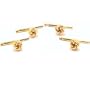 Gold plated silver Knot Studs