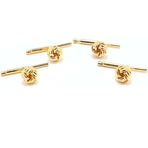 Buy Gold plated silver Knot Studs by Ox and Bull Trading