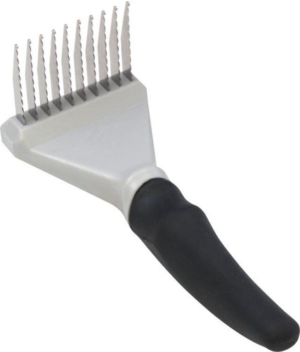 Dog Grooming Brushes:JW Pet Company GripSoft Dematting Rake Dog Brush