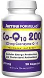 Co-Q10 200 ( 30 Caps 200 mg ) ( Cellular Energy Production  Cholesterol Antioxidant ) Jarrow Formulas