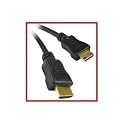 Mini HDMI to HDMI 3ft HD Camcorder, Digital Camera Cable - PTC Premium GOLD