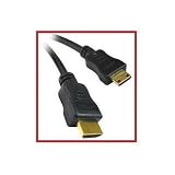 Mini HDMI to HDMI 3ft HD Camcorder, Digital Camera Cable - PTC Premium GOLD