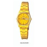Seiko 5 #SUAD86K Ladies Gold Tone Self Winding Automatic Watch by Seiko