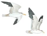 Set of 2 Metal Seagulls