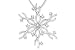1/5 Carat Diamond 14K White Gold Snowflake Pendant w/Chain