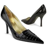 Forzieri Black Italian Patent Leather Pump Shoes