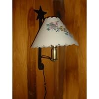 Wall Lamp Star Top-Wrought Iron Amish Made