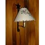 Wall Lamp Star Top-Wrought Iron Amish Made