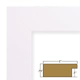 12x15 Picture / Poster Frame, Smooth Finish, 2 Wide, White Satin (74267)