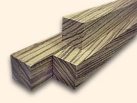Zebrawood Turning Squares 1-1/2'' x 1-1/2'' x 18''