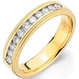 14Kt Yellow Gold Ladies Diamond Wedding Ring