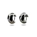 Jewelry : Eve's Addiction Simple Wide Sterling Silver Mens Earrings