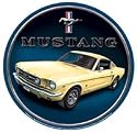 Ford Mustang Round Metal Sign
