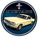 Ford Mustang Round Metal Sign