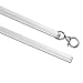 TOOFN 2 Pack 36 Inch Universal Drapery Pull Rod Invisible Clear Curtain Wand for Easier Opening and Back (Acrylic, 36