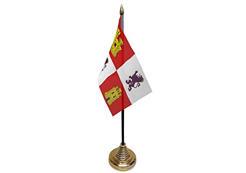 Retail Zone 6X Castile And Leon Hand Table Or Waving Flag Party Pack - No Bases